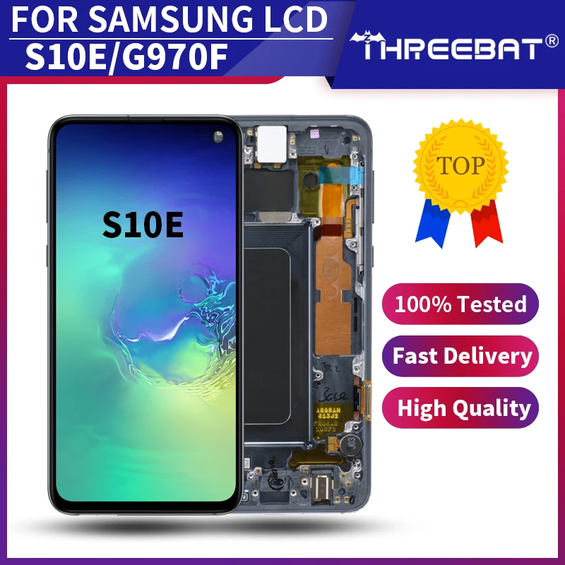 Новый супер AMOLED с рамкой для SAMSUNG Galaxy S10E G970F/DS G970U G970W SM G9700 дисплей сенсорный экран