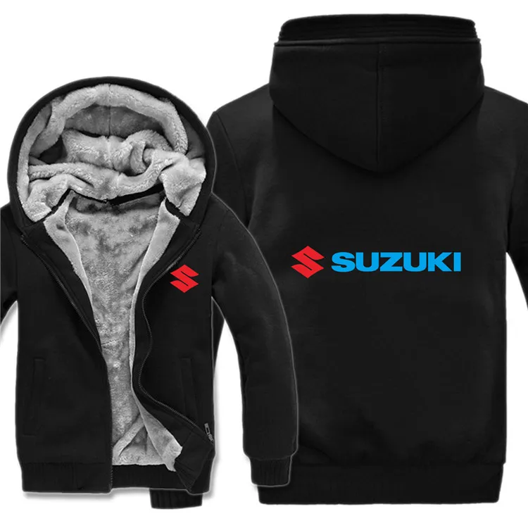 Suzuki Мотоциклы толстовки утепленная куртка шерстяная подкладка флисовый пуловер Мужское пальто Suzuki толстовки пальто HS-053 - Цвет: as picture7