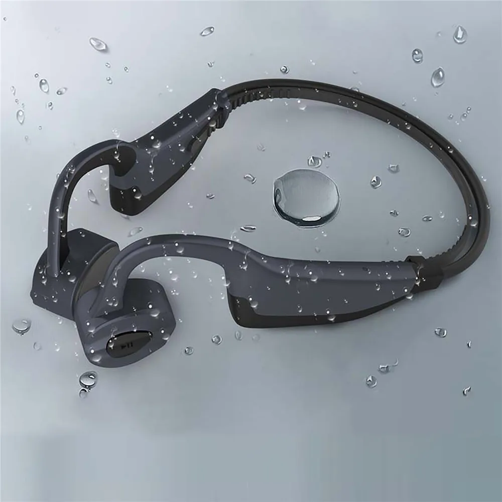 

MP3 Player 16G Bluetooth 5.0 Headset Skinny Bone Conductive Headset Waterproof Fitness Diving Sport Swimming Healthy Earphones