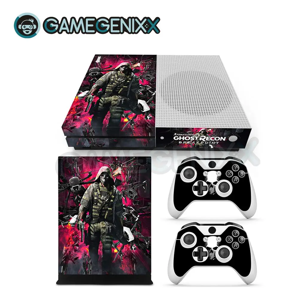 Наклейка на кожу GAMEGENIXX Виниловая наклейка для Xbox One Slim Console и 2 контроллера-Recon Ghost