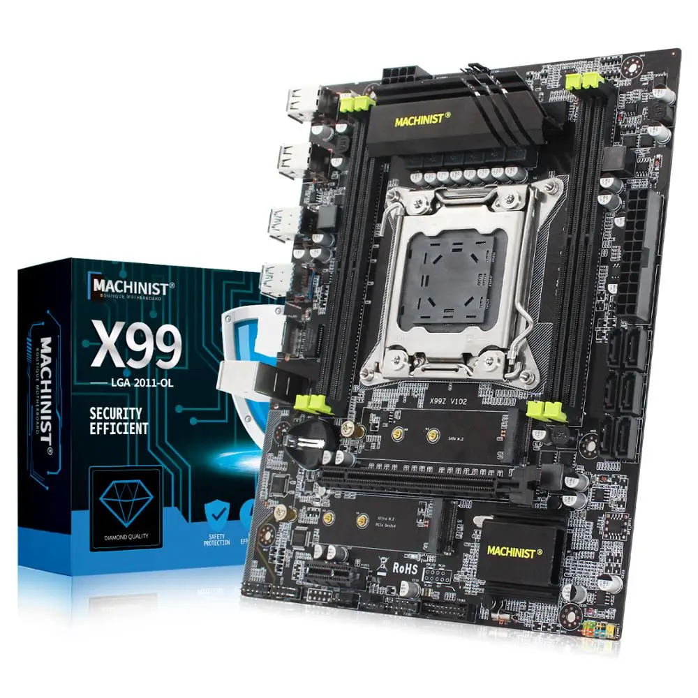 X99 материнская плата LGA 2011 3 с M.2 NVME слотом Поддержка четырех каналов DDR4 64 Гб ECC SATA3.0 USB3.0 100% Протестировано без повреждений|Материнские платы| | АлиЭкспресс