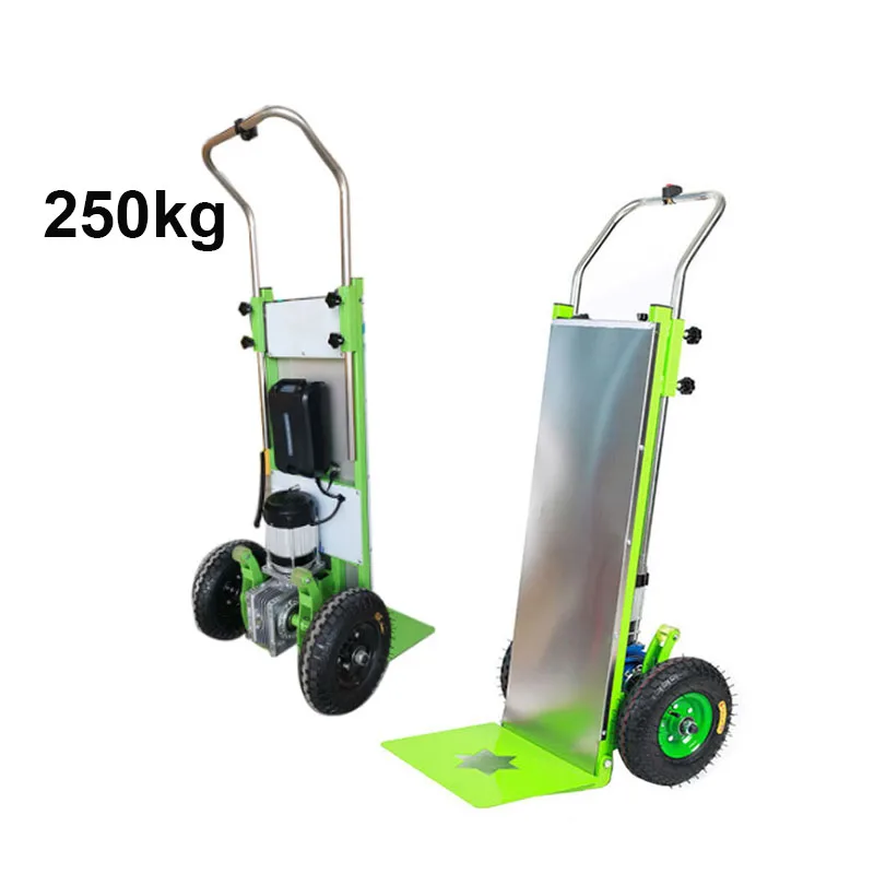 Electric Stair Climbing, Hand trolley  Stair Climber 48V 250kg Climbing Cart Hand Trolley Climb Cart Flat Truck garden tipping hand cart 300 kg 75l green