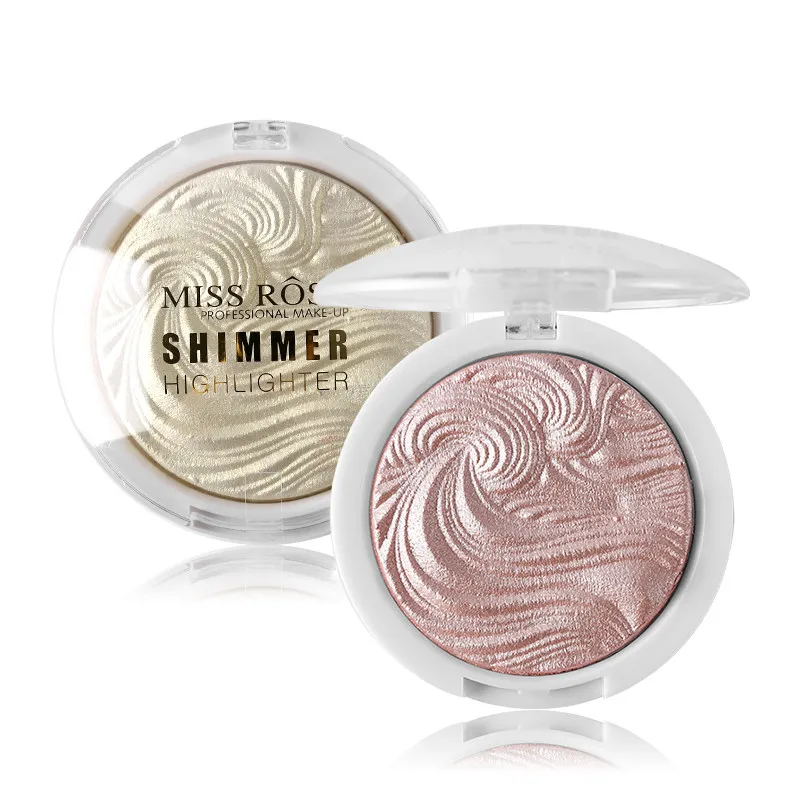 12 цветов мерцающий Хайлайтер для лица палитра блестящий бронзер пудра высокая