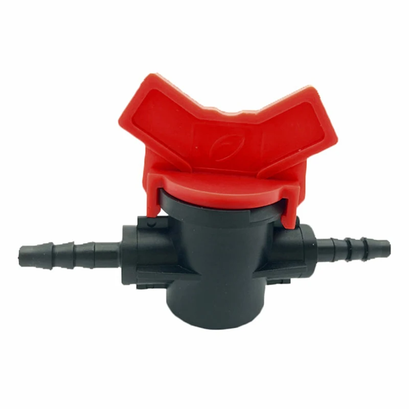 2/5pcs 4mm PCV Parts Coupling Pipe Irrigating Water Hose Switch Plastic Valve