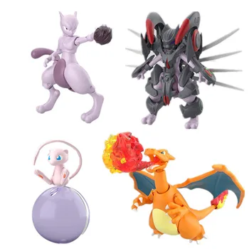 

Genuine Pokemon Charizard Mewtwo Mew Joint Movable Action Figure Collections