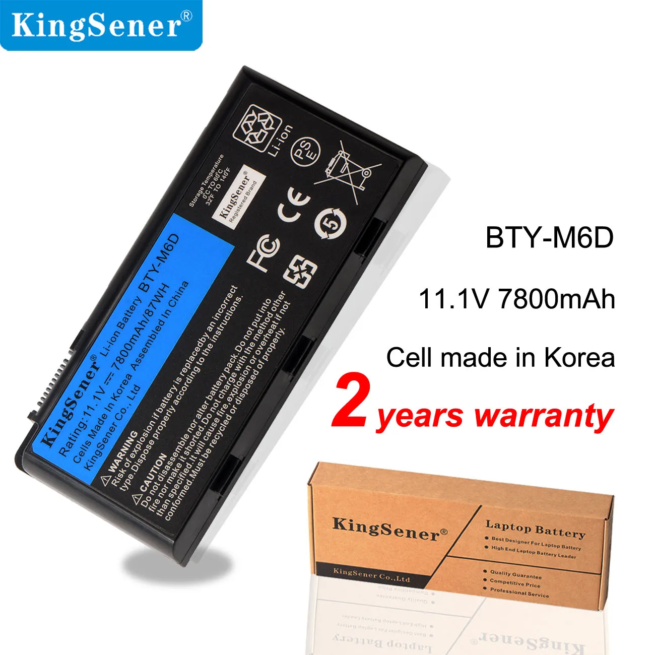 KingSener BTY-M6D 7800mAh