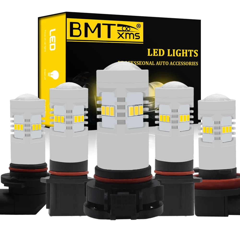 BMT 1500LM 2x H8 H11 светодиодные лампы для противотуманных фар H10 H16 ЕС 5202 H27 880 881 HB3