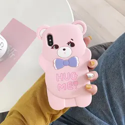 Для redmi Note 7 мультфильм Kawaii галстук-бабочка медведь, Мягкий силикон чехол для Xiaomi Mi A2 lite 6x redmi 6 Note 5 6 pro Чехол для телефона