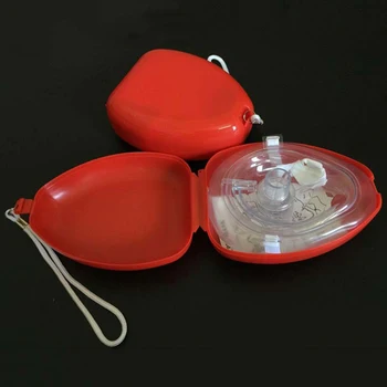 

CPR Resuscitator Mask Rescue First Aid Masks Face Protect Safety Artificial Respiration Disposable One-way Valve Health Tools