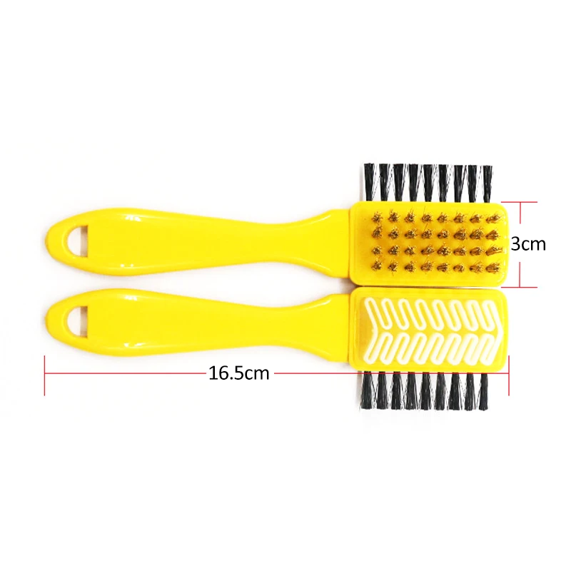 3-Sided Cleaning Brush Rubber Eraser Set Fit for Suede Nubuck Shoes Steel+ Nylon+ rubber Boot Cleaner