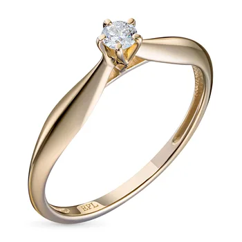 

Yellow gold ring with a diamond e0301kts08200118