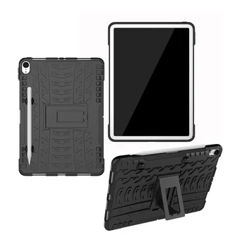 

20PCS/Lot Hybrid PC Silicone Cover Case For iPad Pro 11 Armor Stand Back Covers Tablet Protector Skin