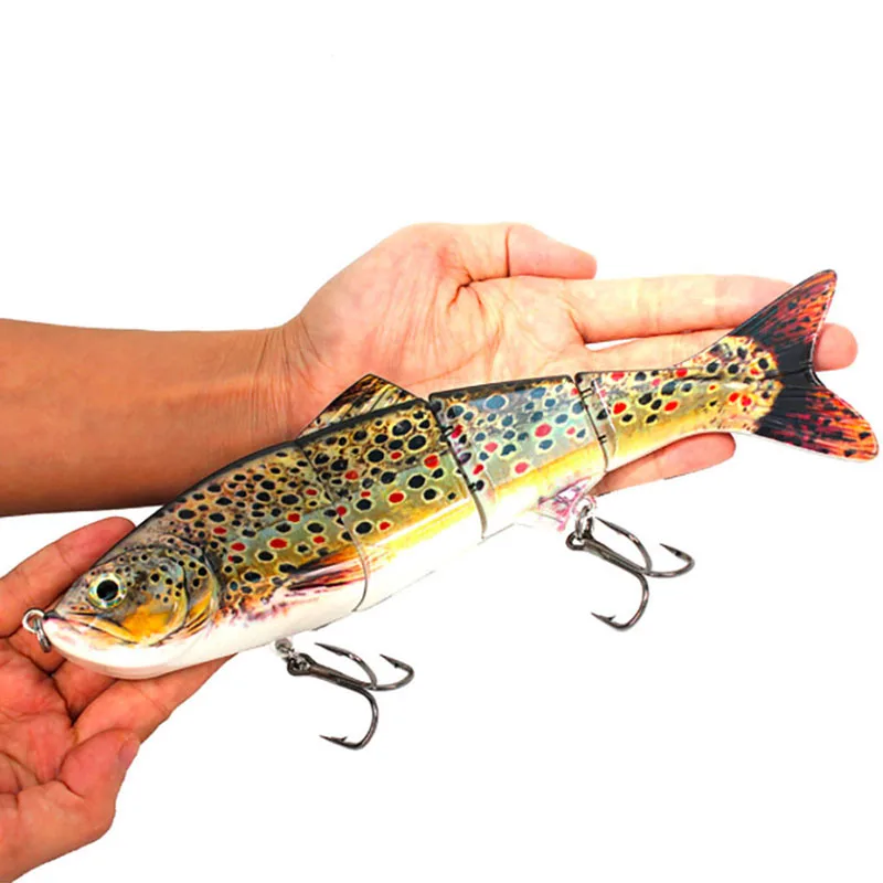 

SEAYOU 4 Sections Jointed Lures Swimbait Fishing Lures 255mm 146g Wobbler Vibration Bait Swimbait Fishing Equipment