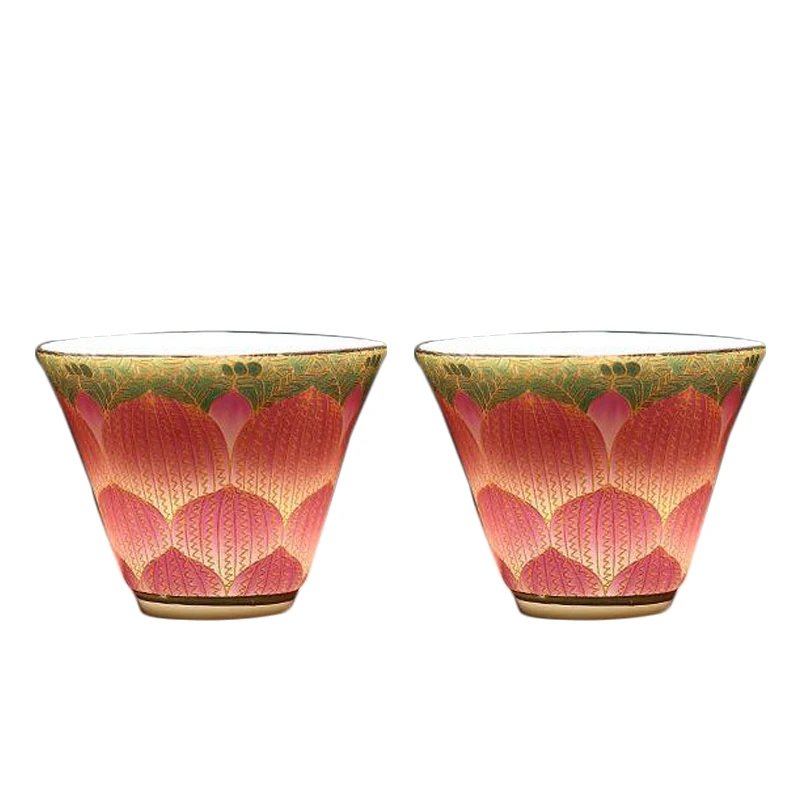 

Tea Bowl 55ml 60ml Ceramic Cup Enamel Colorful Teacup Tea Ceremony Porcelain Cups Teaware Master Small Bowls Drinkware Crafts