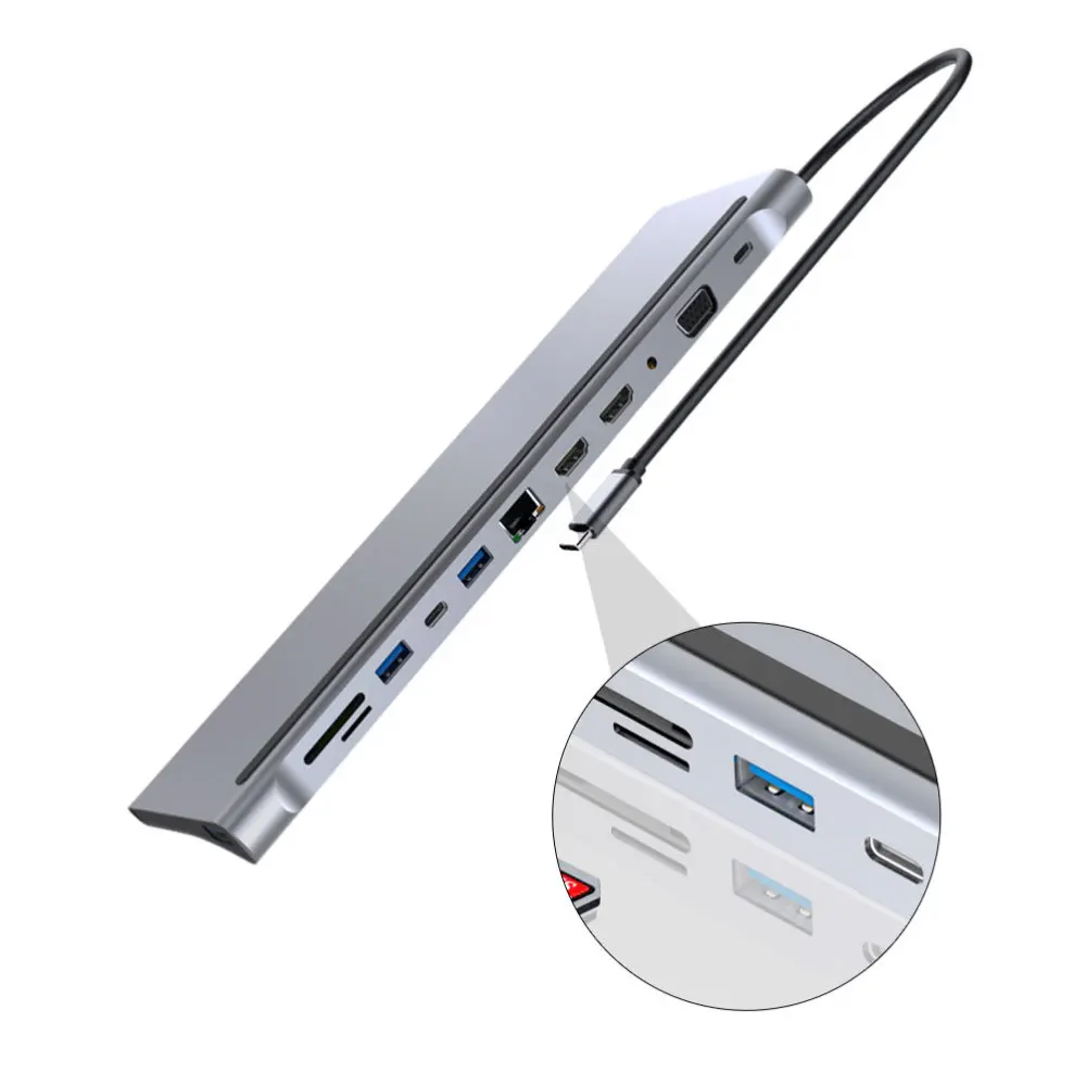 1 Pc Docking Station VGA PD RJ45 Portable