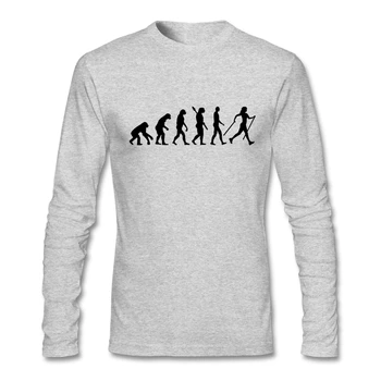 

Best Selling Men Evolution Nordic Walking Crewneck Long Sleeve Custom Cotton Big Size Primer T Shirt Hip Hop T Shirt For Teenage