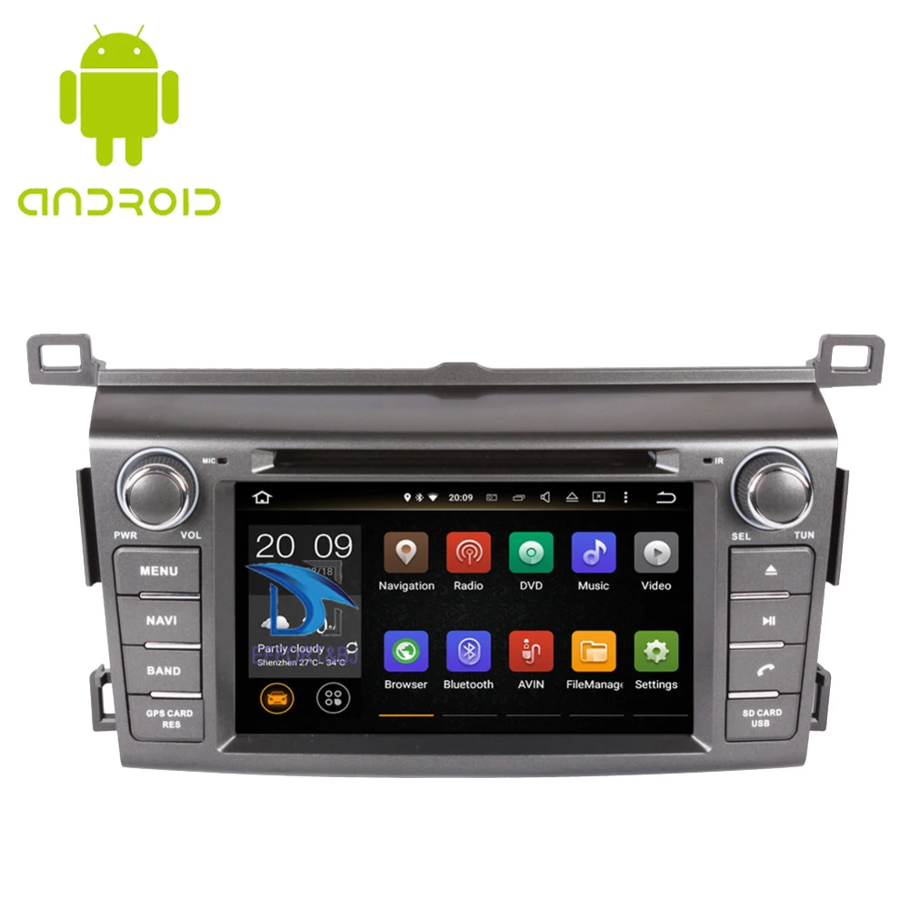 Восьмиядерный Автомобильный GPS-навигатор Android 10 0 для Toyota RAV4 2013-2022 автомобильное