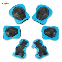 Skybull 6 шт. детский уличный спортивный защитный механизм накладки на колени локти накладки для запястья защита для роликовых коньков