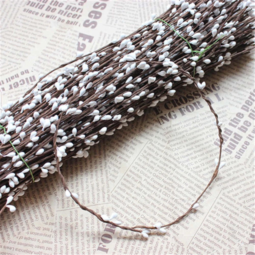 

10pc Artificial Branches Barbed Wire Wedding Decoration Stamens Wreath Scrapbookings Fake flowers Handicraft Christmas Accessori