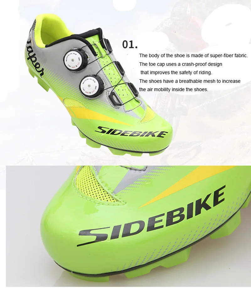 Sidebike нескользящая обувь для велоспорта Mtb дышащая обувь для горного велосипеда мужские ультралегкие велосипедные кроссовки Sapatilhas Ciclismo