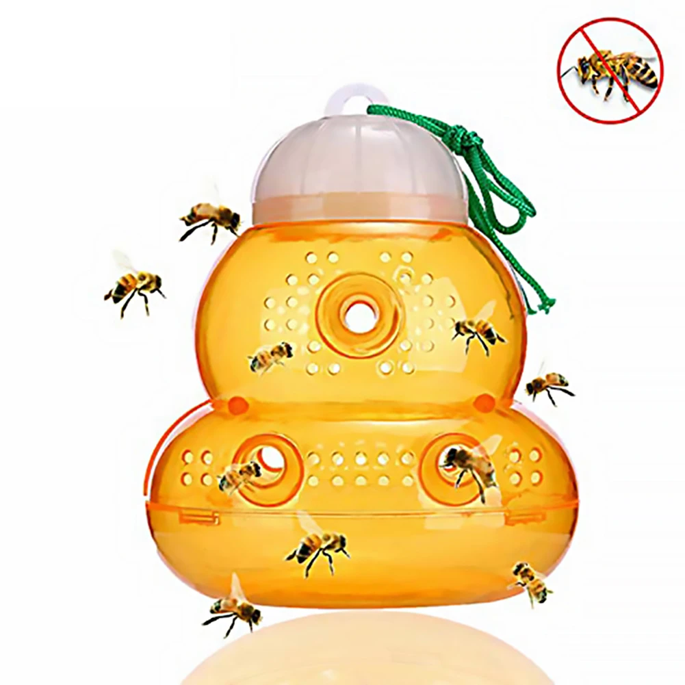 Receptor de abejas colmena trampa avispas primavera avispa repelente Hornet trampa receptor de abejas Jardín de la casa de avispa asesino Hornet colgando trampas