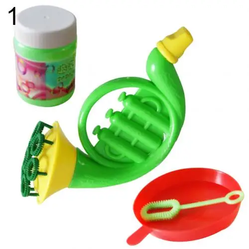 Saxophone Shape Children Kids Outdoors Bubble Maker Blower Machine Blowing Toy - Цвет: Large Bubble Blower