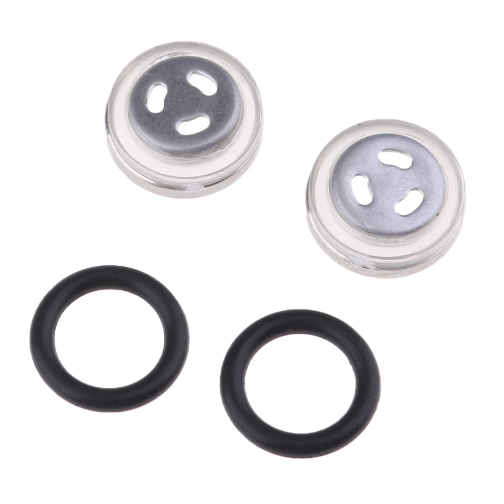 2 Set 12mm Motorbike Sight Len Mirror Seal Gaskets Fits for Brake Master Cylinder Reservoir