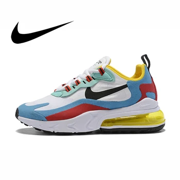 

Original Nike Air Max 270 React Women's Sports Running Shoes Cushion Sneakers Fashion Comfortable New Color Matching AT6174-002