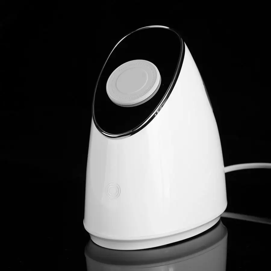Silver US Plug 110V Нефритовый ролик, 100 мл, пароварка для лица, нано пар, спа-спрей, увлажнитель для лица, распылитель, увлажнитель, инструмент для красоты, вакуум для кожи - Цвет: Silver US Plug 110V