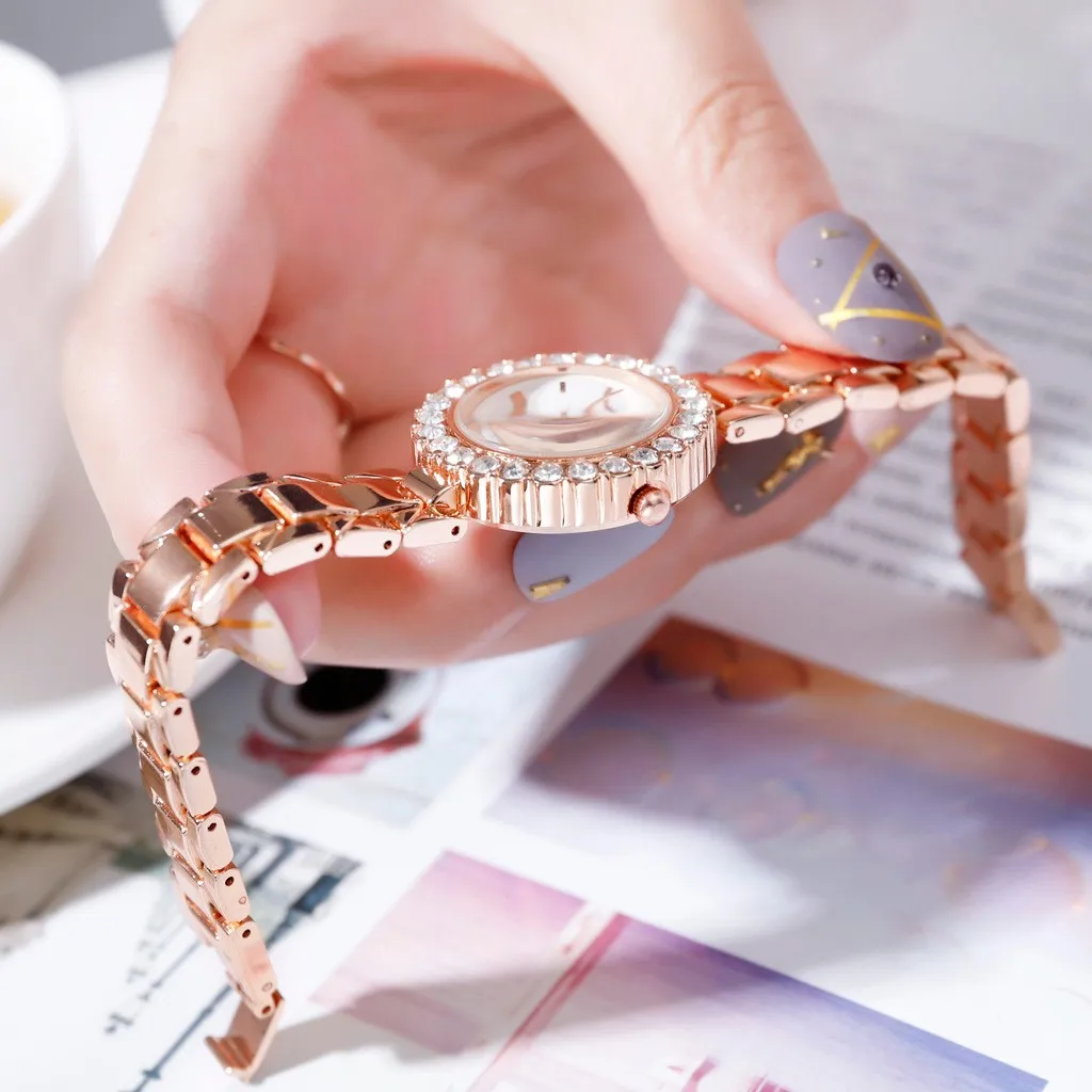 Small And Delicate European Beauty Simple Bracelet Watch Suit Dress Clocks For Women Wristwatch Orologio al quarzo da donna