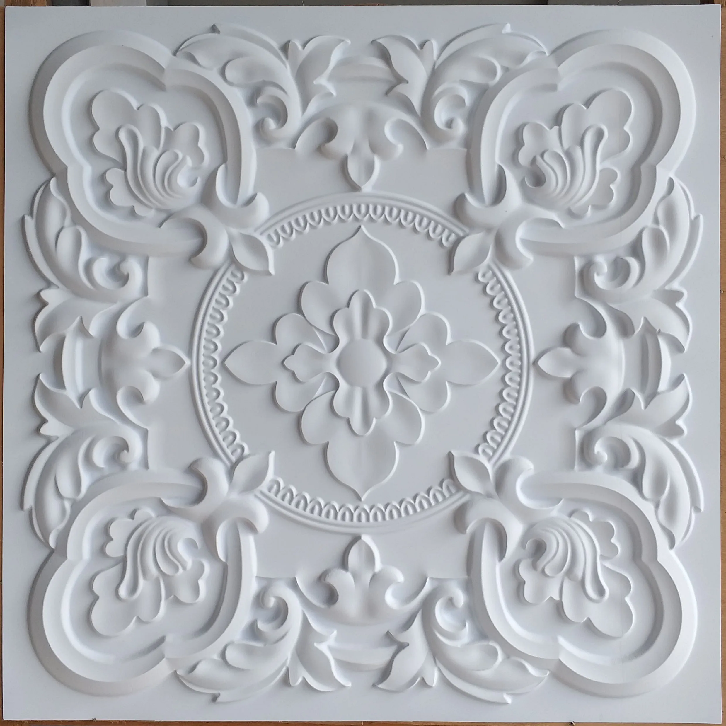 

Drop in Ceiling tiles white matte cafe pub restaurant well ceiling panels PL30