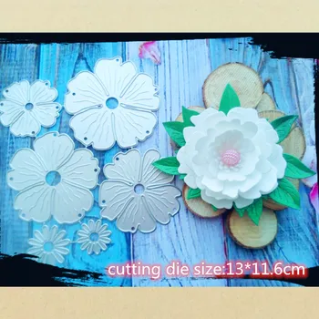 

Beautiful Flowers Set Metal Cutting Dies Stencil Template for Embossing DIY Scrapbooking Paper Album Gift Cards Making New Dies