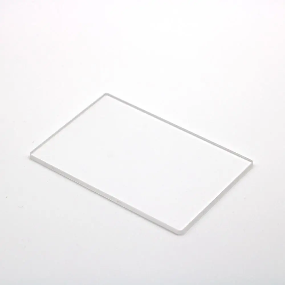 

10pcs total clear heat resistant size 40x20x1mm quartz fused silica glass plate JGS2