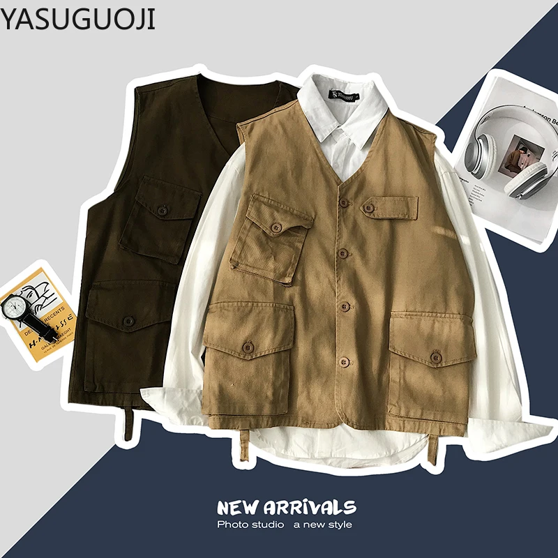 veste cargo sans manche