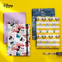 Bloc notes à motif de dessin animé Disney, bande de caoutchouc, bloc notes à feuilles mobiles, papeterie créative pour élèves du primaire et du secondaire 