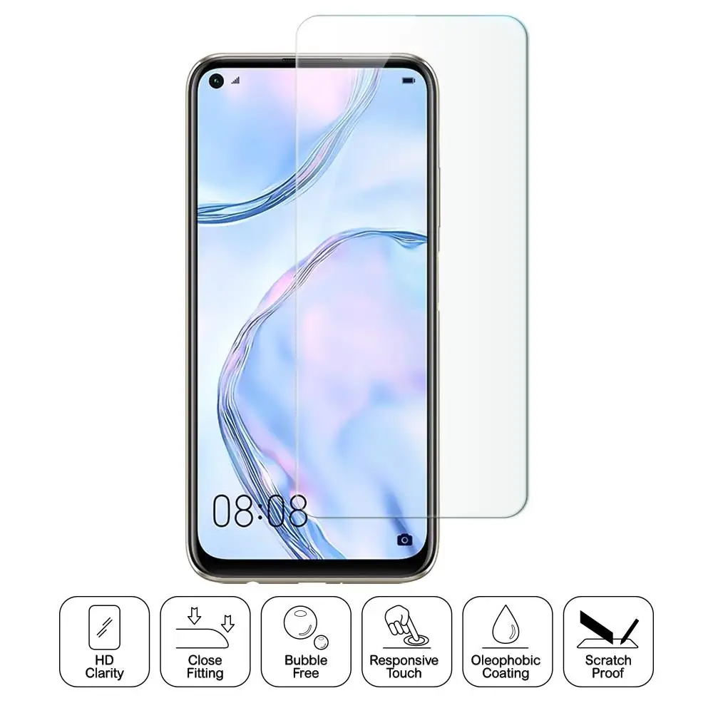 

Tempered Glass For Huawei P40 Lite E Screen Protector 9H 2.5D Phone On Protective Glass For Huawei Y7P Glass