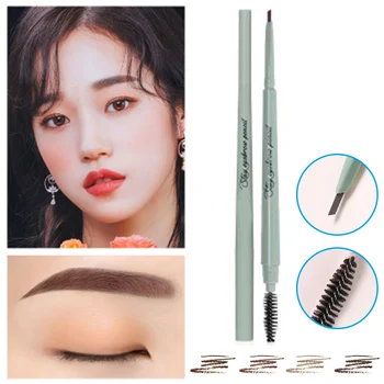 

Hot sale Double-end Eyebrow Pencil Waterproof Long Lasting No Fading Eyebrow Pen Brush Cosmetics fre