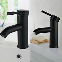 

Counter Top Faucet G1/2\\\\\\\\\\\\\\\\\\\\\\\\\\\\\\\" Connector Matte Black Modern Simple Bathroom