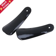 1/комплект из 2 предметов, черная обувь Рог Профессиональный Пластик рожок для обуви ложки с длинной ручкой для обуви аксессуары для инструментов, чтобы помочь носить рожки для обуви