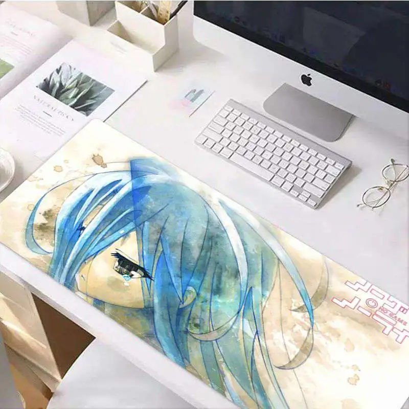 Lock Edge 40X90cm Maiya Favorite Аниме Нет игры нет жизни геймер скорость мыши розничная маленький резиновый коврик для мыши большой коврик для мыши клавиатуры коврик - Цвет: Lock Edge 40X90cm