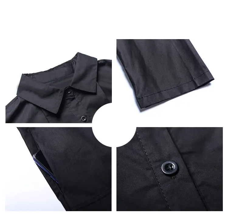 XITAO Patchwork Dress Fashion New Women Single Breast Patchwork Plated Hem 2020 Autumn Minority Casual Style Loose Dress ZP3457