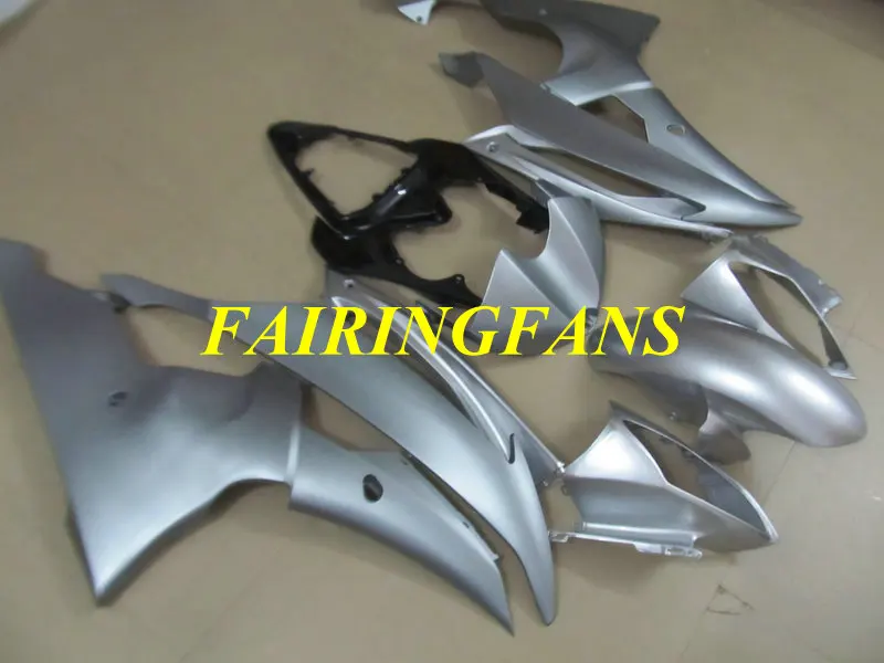 Инжекторный комплект для YAMAHA YZFR6 08 09, 10, 11, 12, 15 YZF R6 2008 2012 YZF600 ABS серебро Обтекатели Кузов+ подарки YM18