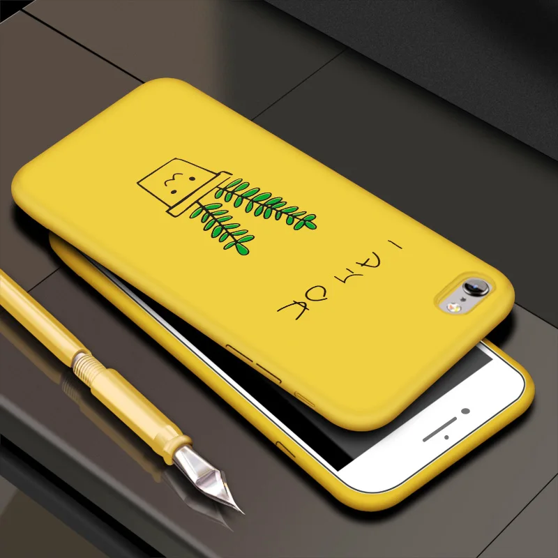 

Funny Cute Cartoon cactus lemon Case For iPhone X 7 Plus XS Mickey Mouse Silicone Phone Cover For iPhone 6S 8 6 Plus XS Max Case