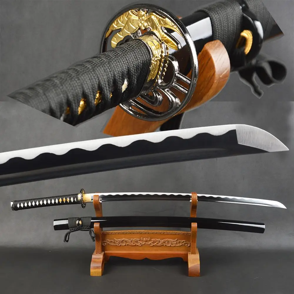 Billige Bushido handgemachte katanas schwerter katanas samurai japanische schwerter Sharp katana Metall handwerk legierung tsuba synthetische leder