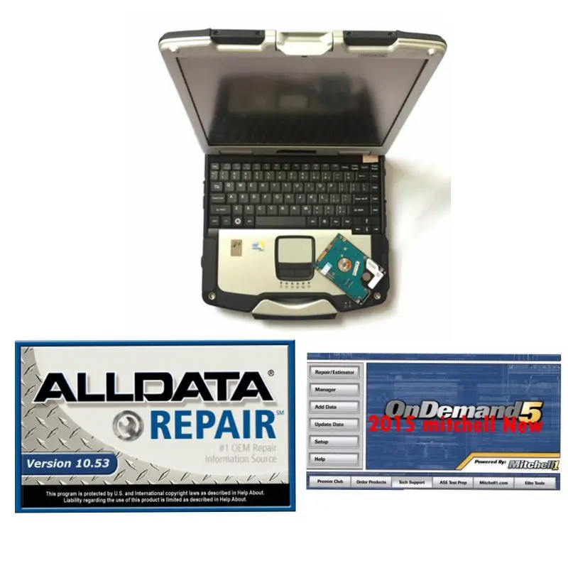  2019 Alldata auto repair All data 10.53 mitchell ondemand 2015 in 1tb hdd installed well computer F