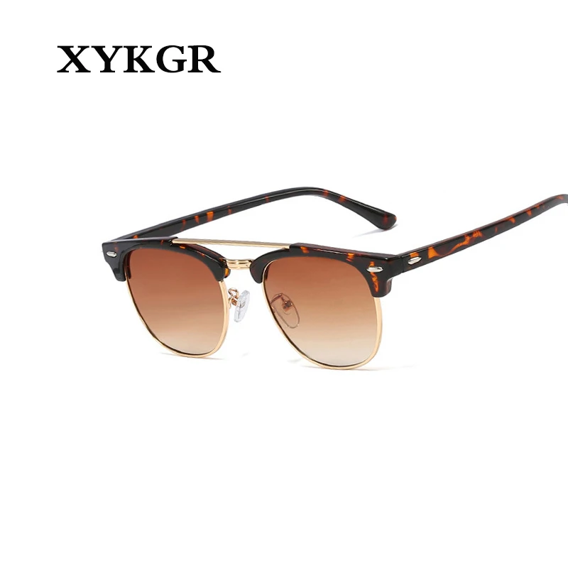 XYKGR модные женские новые солнцезащитные очки Женская дикая круглая оправа солнцезащитные очки мужские ретро градиентные цветные линзы солнцезащитные очки UV400 очки