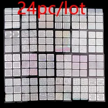  30pc/24pc/48pc 3D Nail Sticker Nails Art Sticker Fashion 3D Flower Design Girl And Women religion Empaistic Nail Slide Decals 
