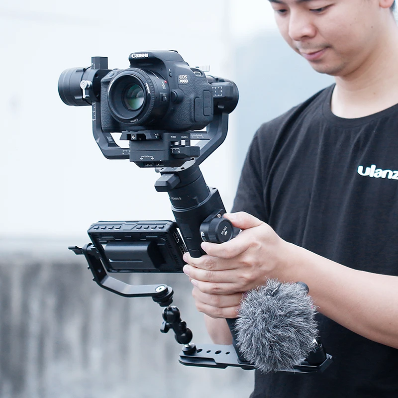 DH-05 дно расширение пластина для DJI Ronin S Weebill лаборатории Moza Air 2 1/4 3/8 ''нитки для мониторинга микрофон Многофункциональный