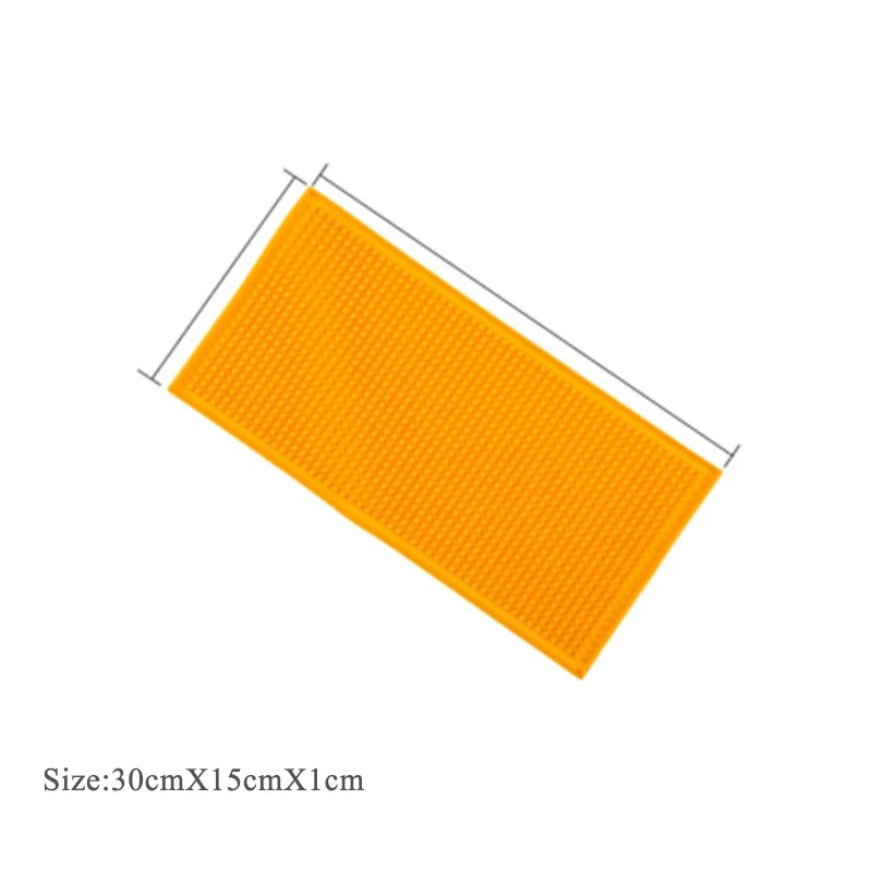 Yellow30cm MICCK резиновый коврик для бара сверхмощный домашний бар Коктейльные инструменты для барменов бар коврик черный Противоскользящий подставка пивной бар обслуживание - Цвет: Yellow30cm