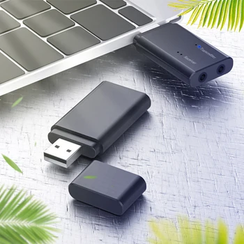 

TIOODRE Bluetooth Audio Adapter 5.0 All-In-One Receiver Transmitter Wireless Adapter for Speakers Televisions Computers